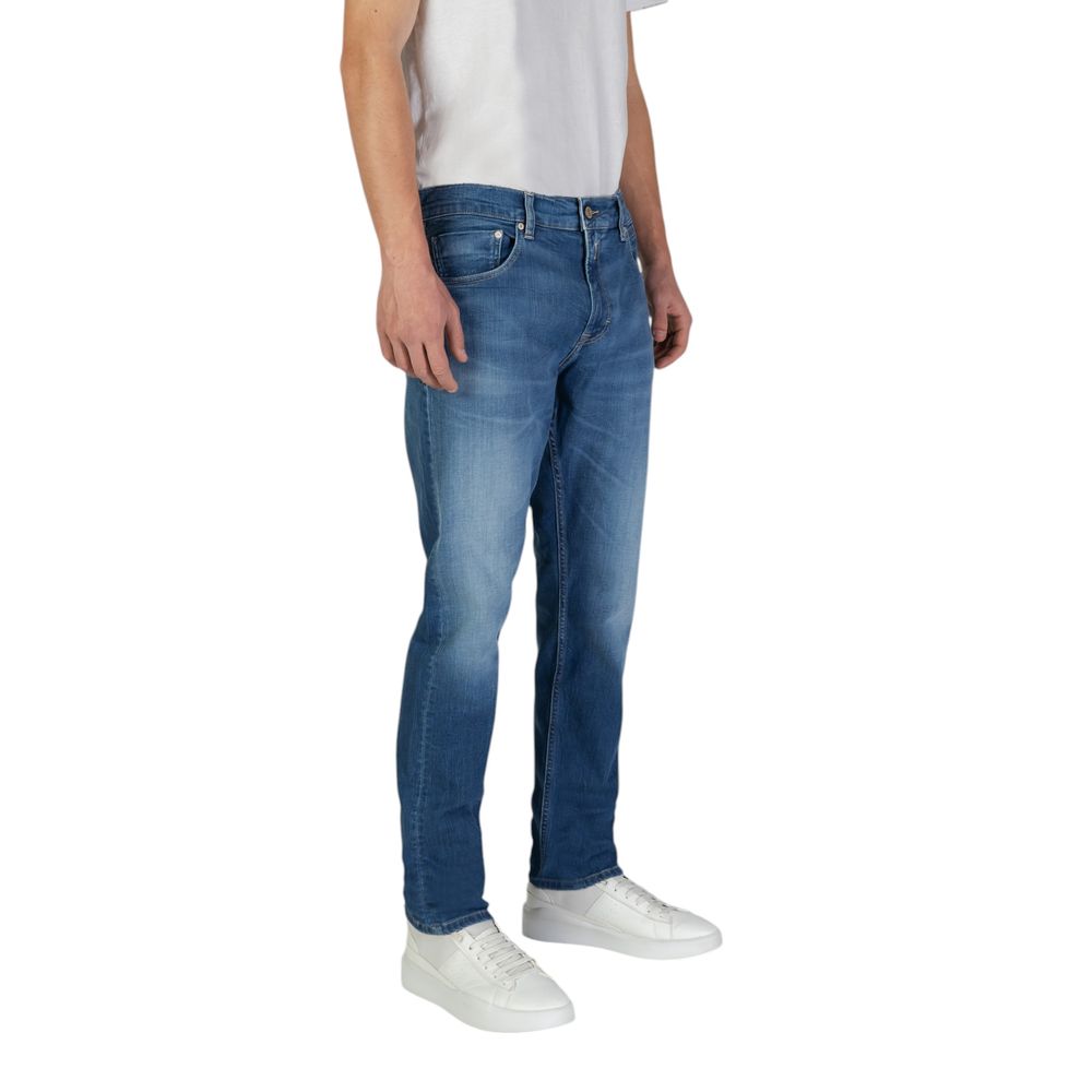 Jeans slim fit in cotone blu