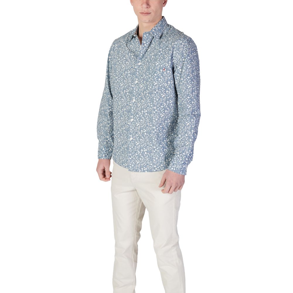 Camicia di cotone azzurro