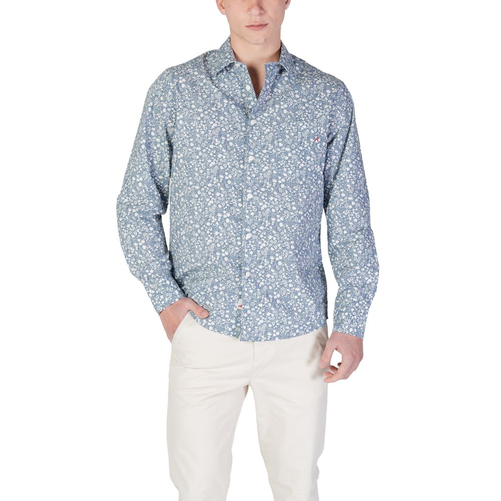 Camicia di cotone azzurro