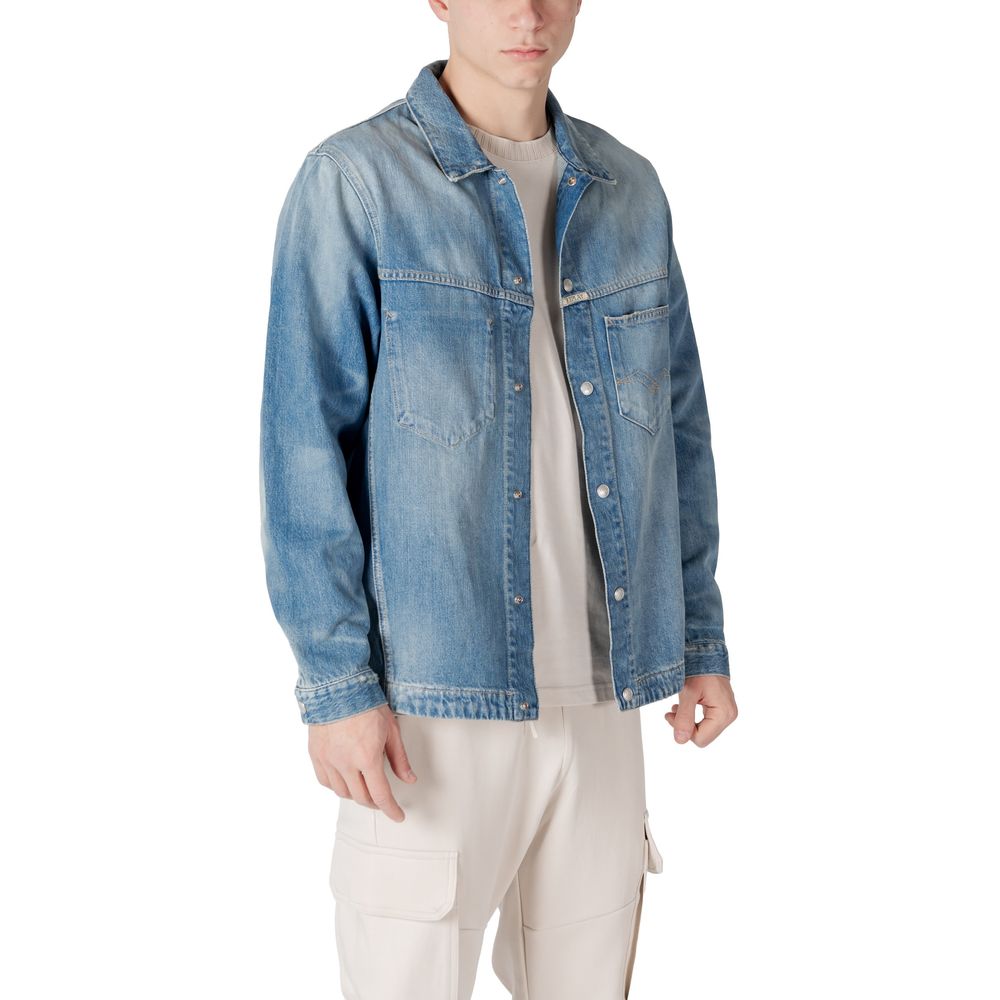 Camicia di cotone azzurro