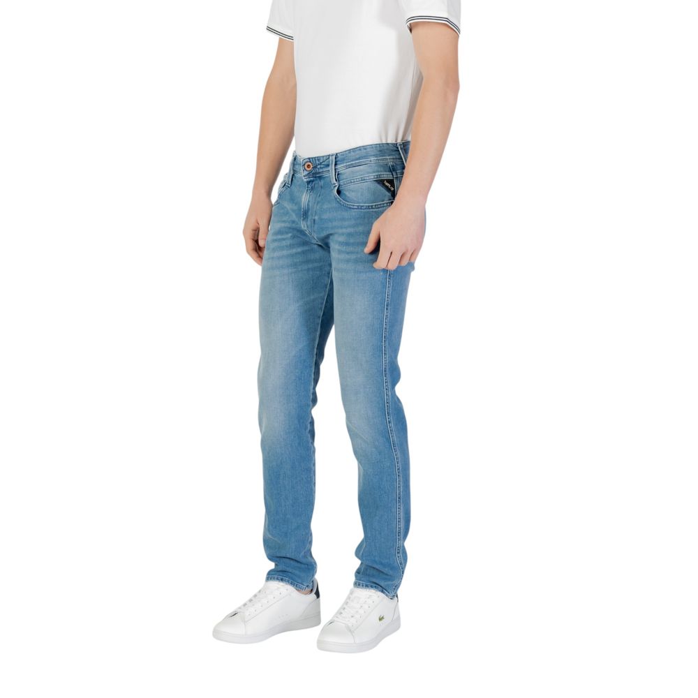 Jeans skinny in cotone blu