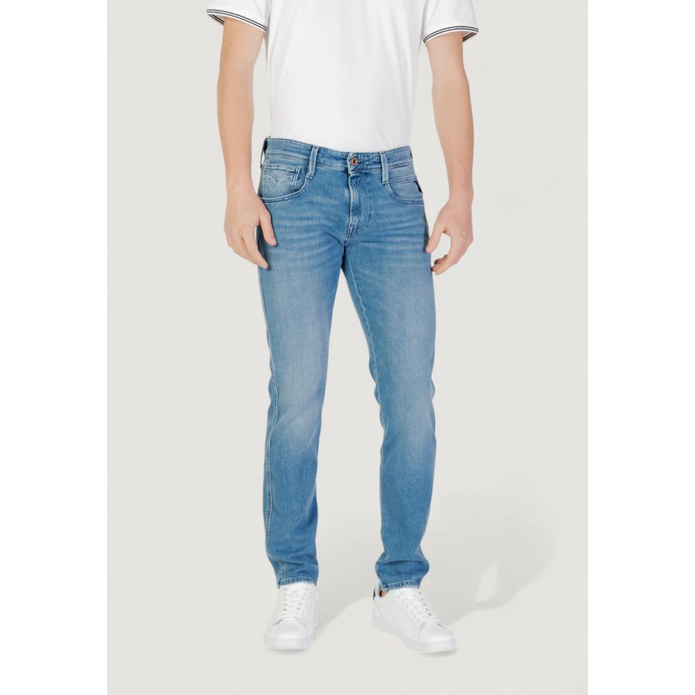 Jeans skinny in cotone blu