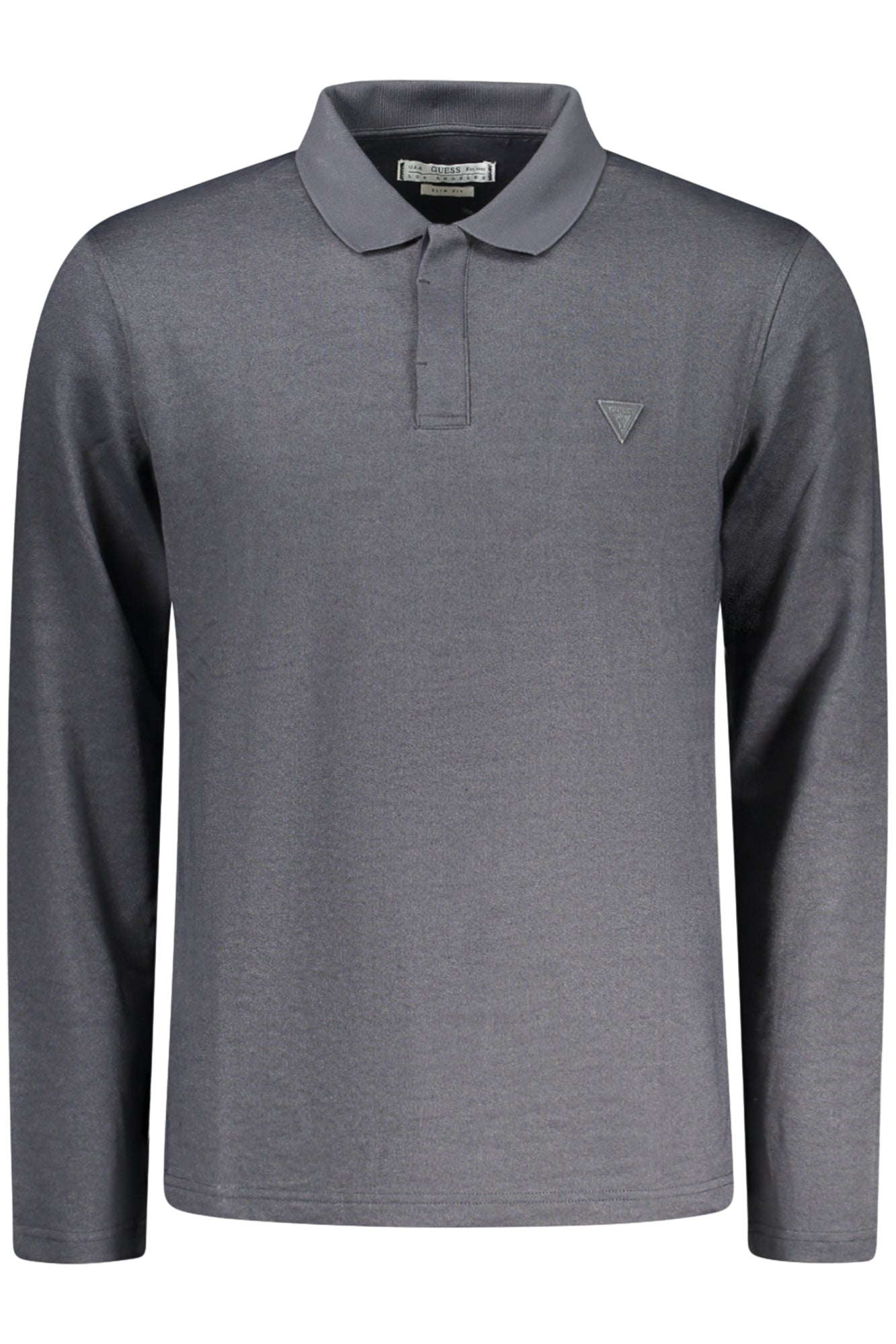 GUESS JEANS POLO MANICA LUNGA UOMO NERO