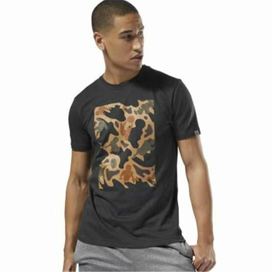 Maglietta a maniche corte da uomo Reebok Sportswear Training Camouflage Black