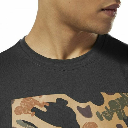 Maglietta a maniche corte da uomo Reebok Sportswear Training Camouflage Black