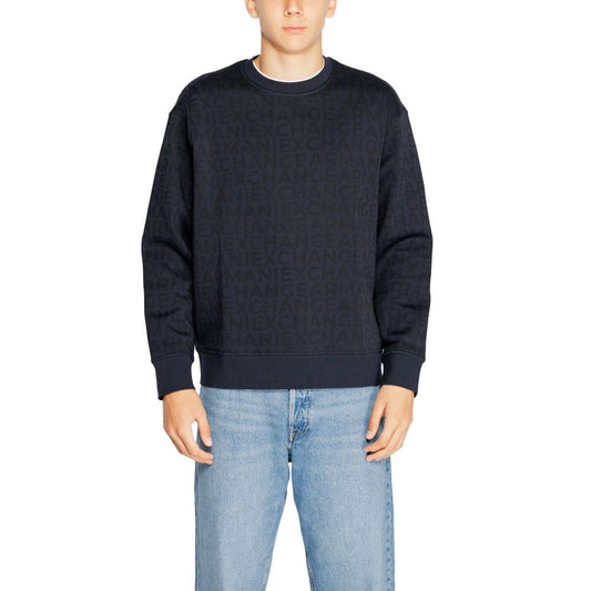 Felpa in cotone blu