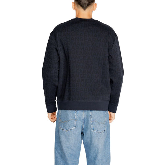 Felpa in cotone blu