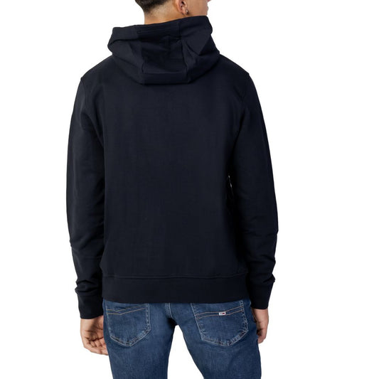 Felpa con cappuccio in cotone blu