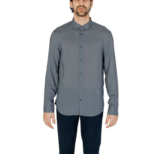 Camicia in viscosa grigia