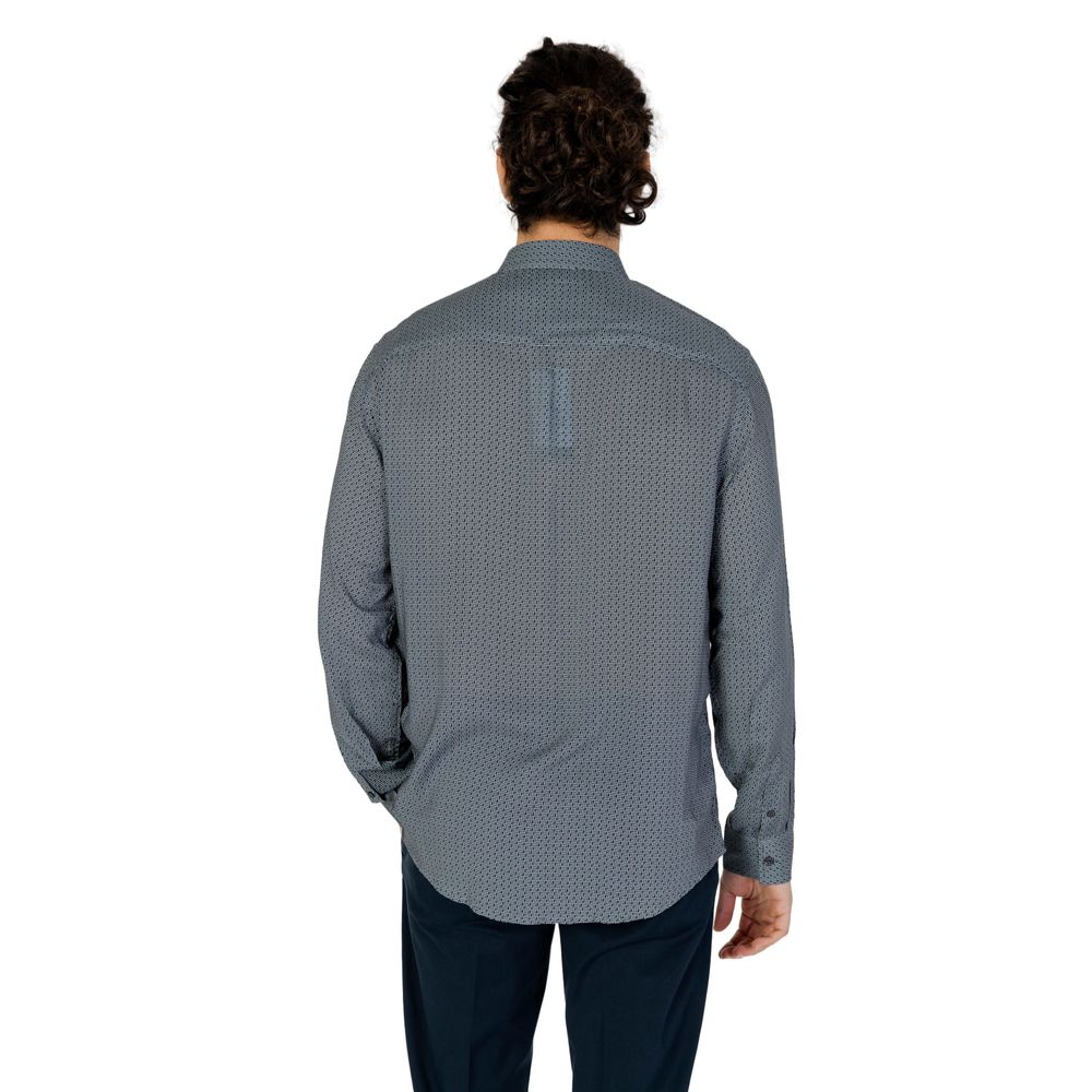 Camicia in viscosa grigia