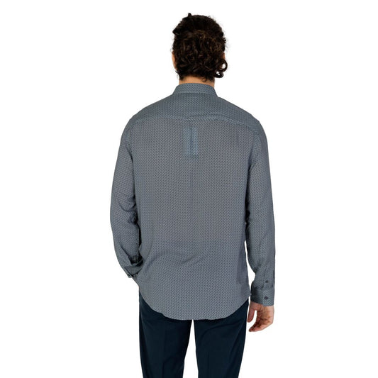Camicia in viscosa grigia