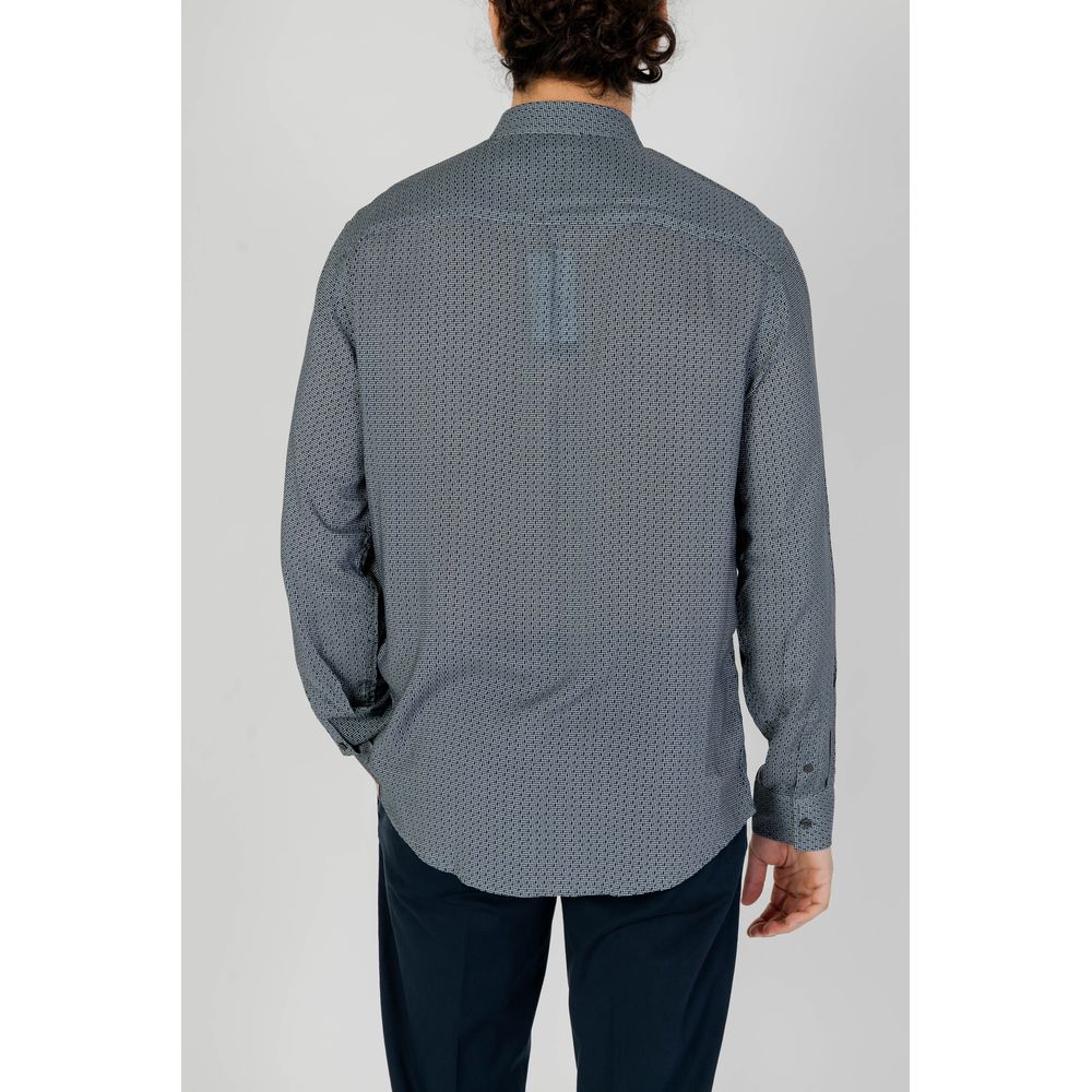 Camicia in viscosa grigia
