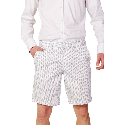 Bermuda di cotone bianco