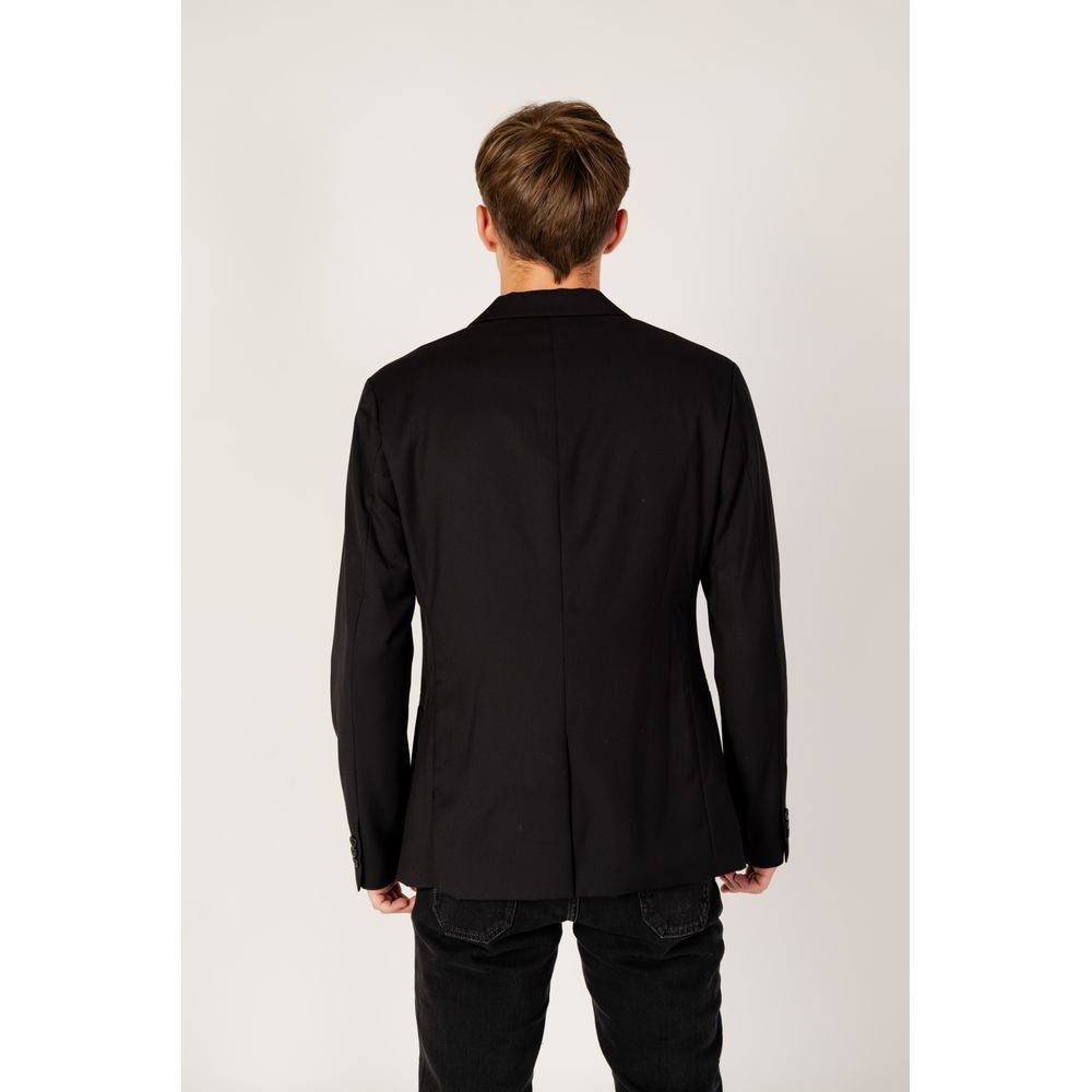 Blazer in poliestere nero