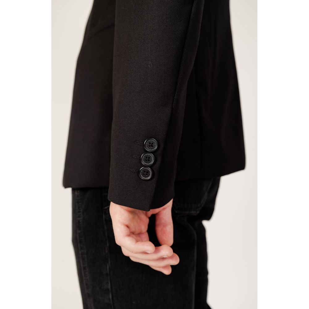 Blazer in poliestere nero