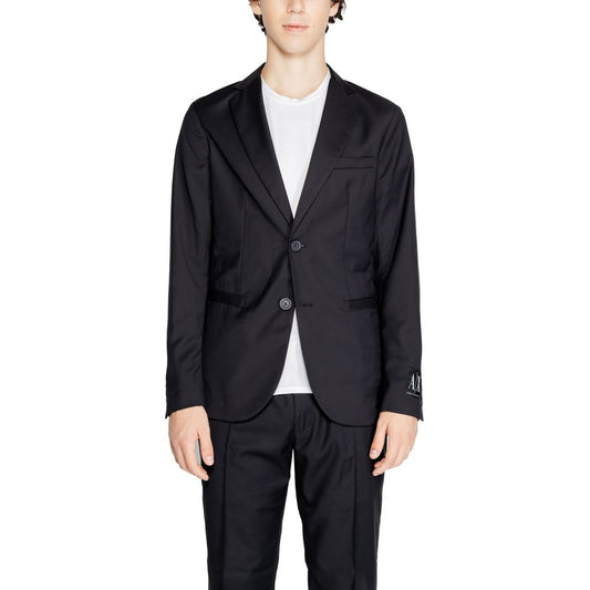 Blazer in poliestere nero