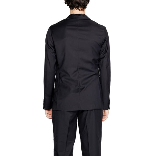 Blazer in poliestere nero
