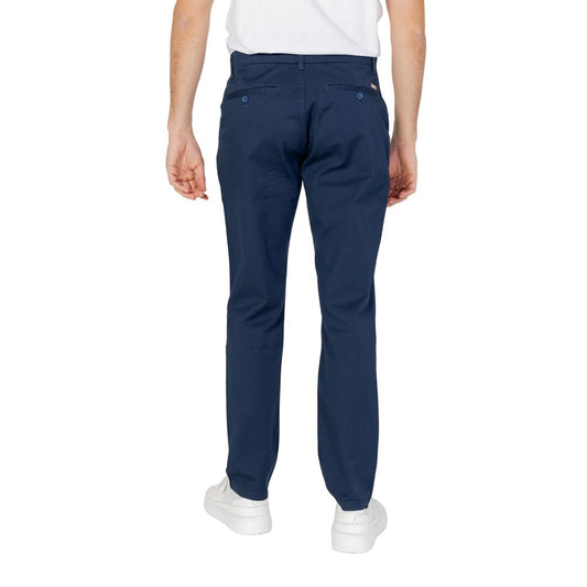 Pantaloni di cotone blu