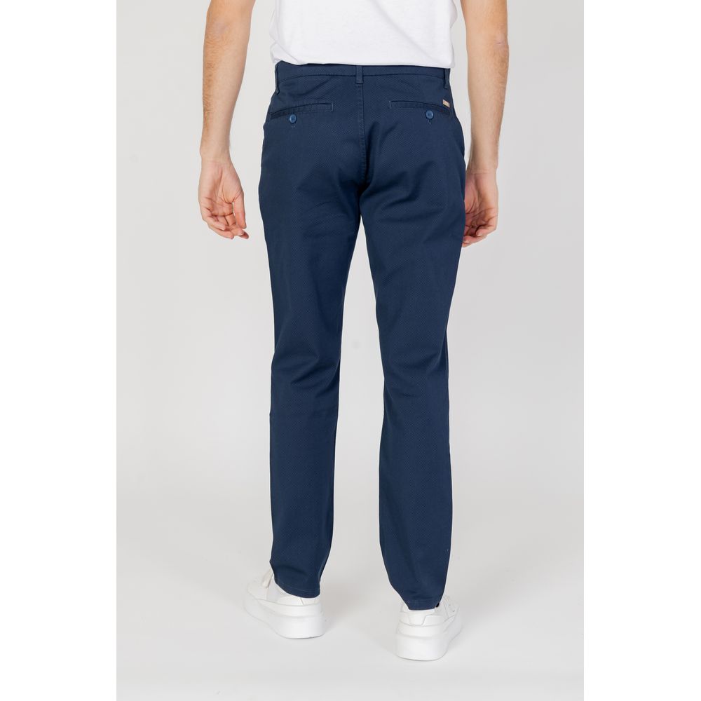 Pantaloni di cotone blu