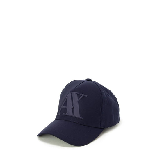 Cappello da baseball con visiera in poliestere blu