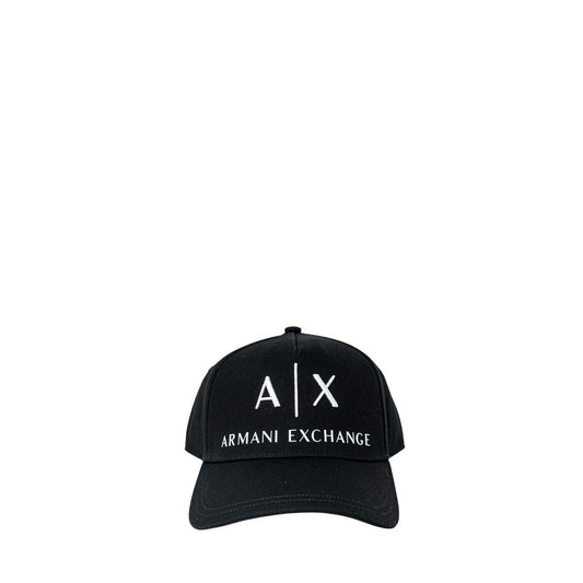 Cappello da baseball con visiera in cotone nero