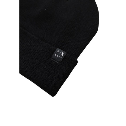 Cappello da baseball con visiera in poliestere nero