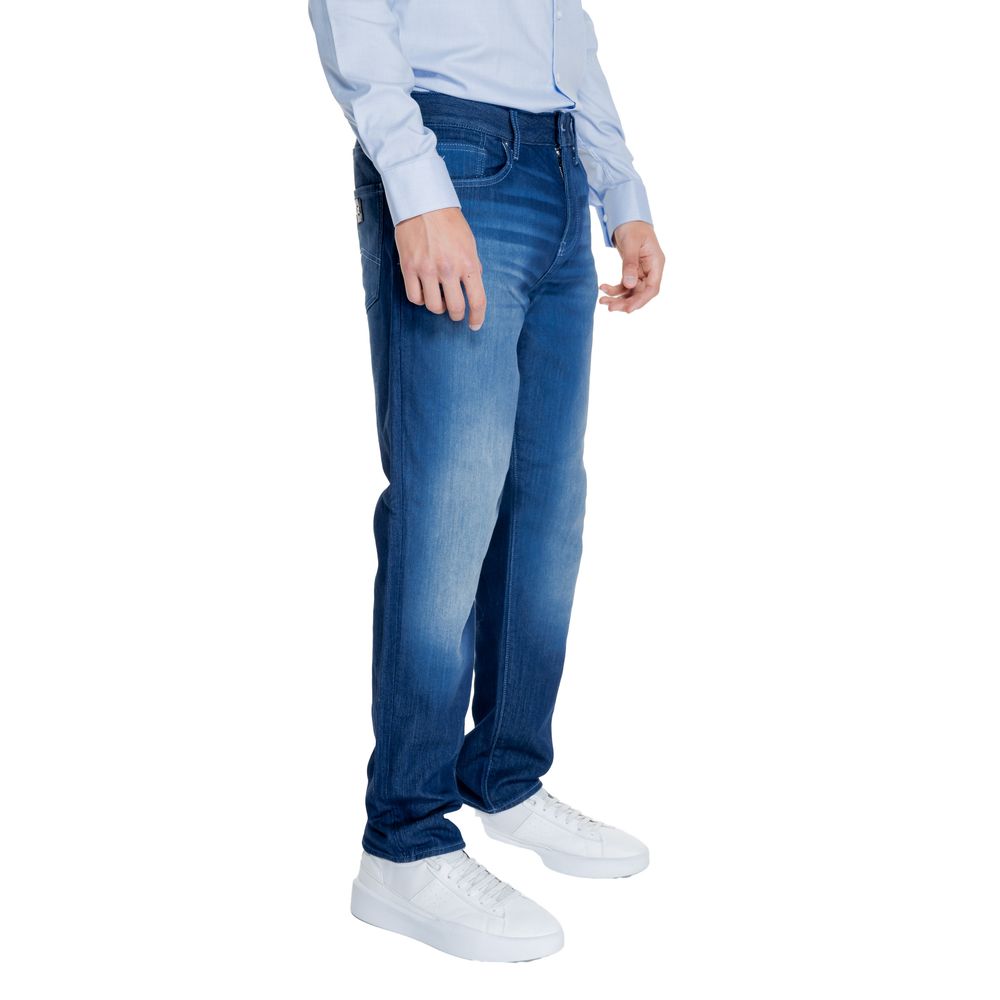 Pantaloni skinny in cotone blu