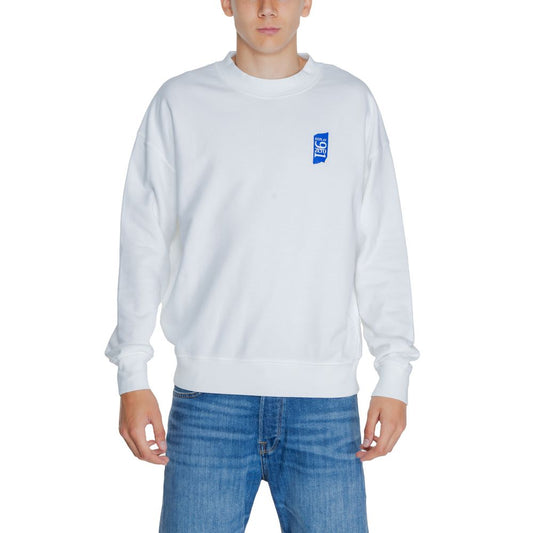 Felpa in cotone bianco