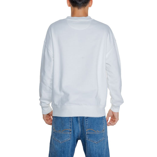 Felpa in cotone bianco