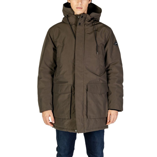 Parka in poliammide verde