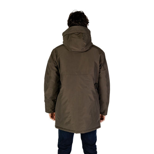 Parka in poliammide verde