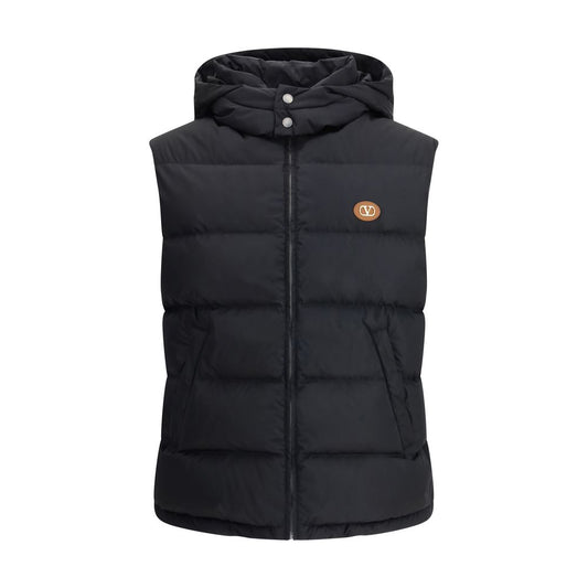 Gilet in piuma con firma Vlogo