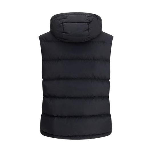 Gilet in piuma con firma Vlogo