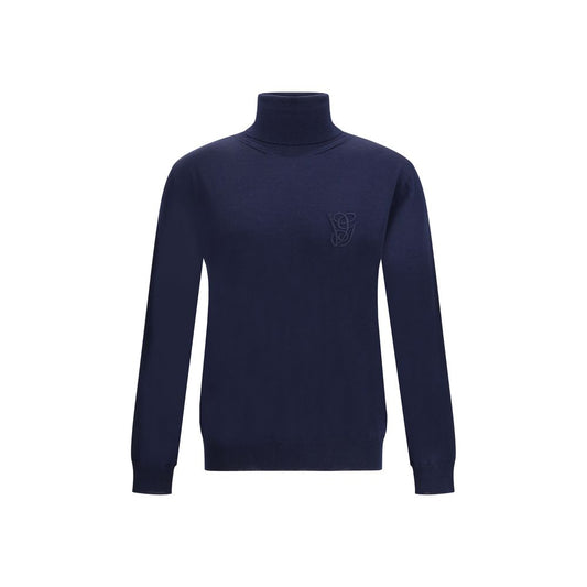 Maglione a collo alto in lana vergine