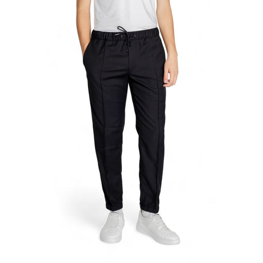 Pantaloni in poliestere nero
