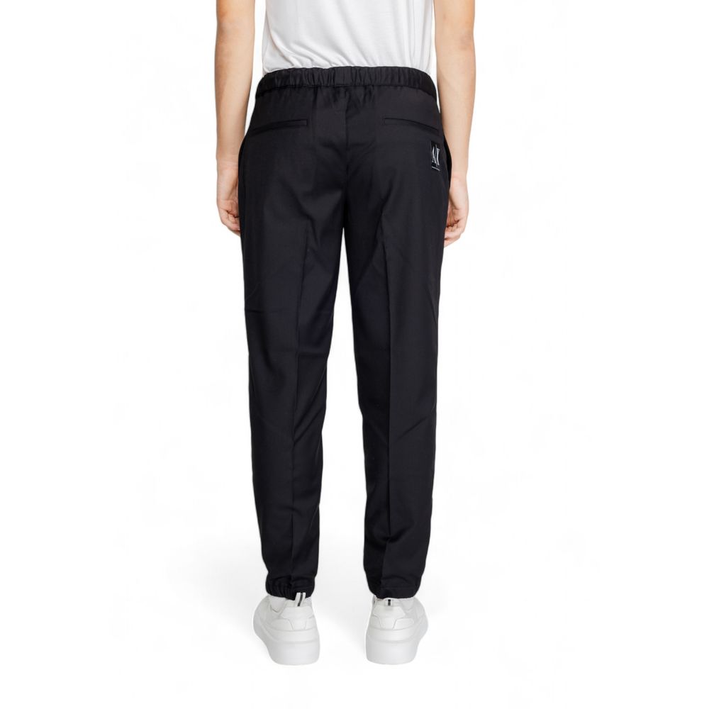 Pantaloni in poliestere nero