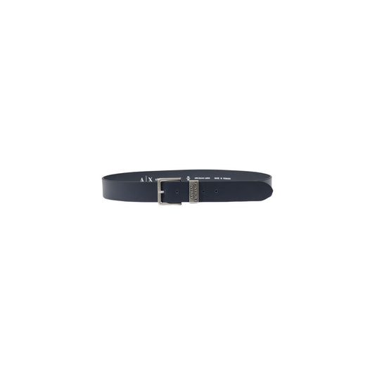 Cintura in pelle blu