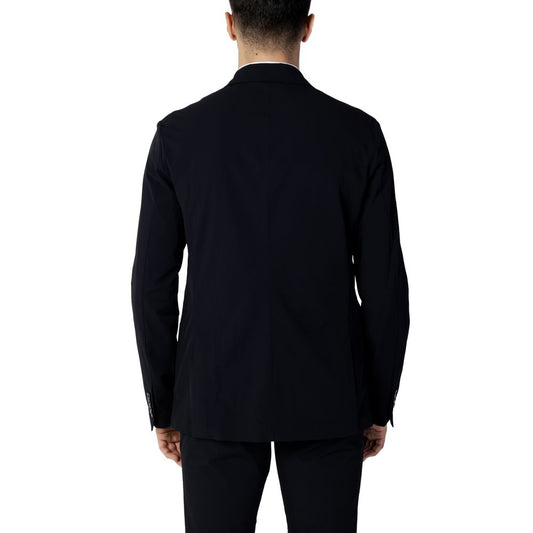 Blazer in cotone blu