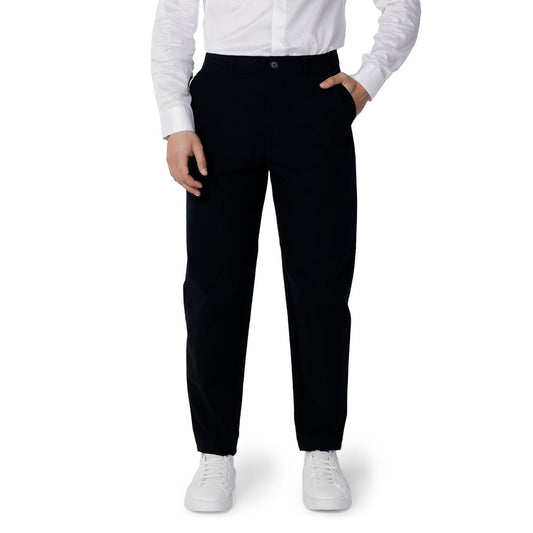 Pantaloni di cotone blu