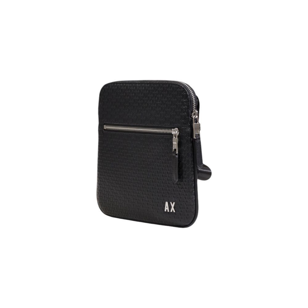 Borsa a tracolla in poliestere nero
