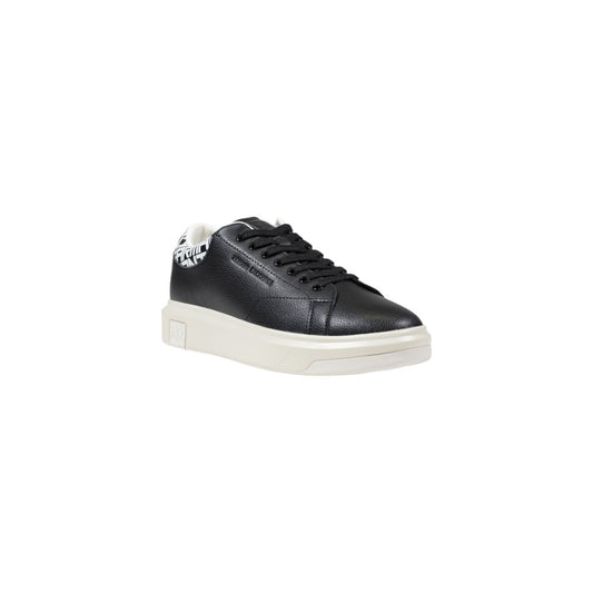 Sneaker in pelle bianca e nera