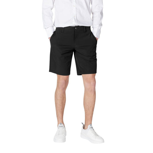 Bermuda in poliammide nero