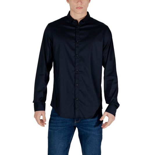 Camicia in lyocell blu