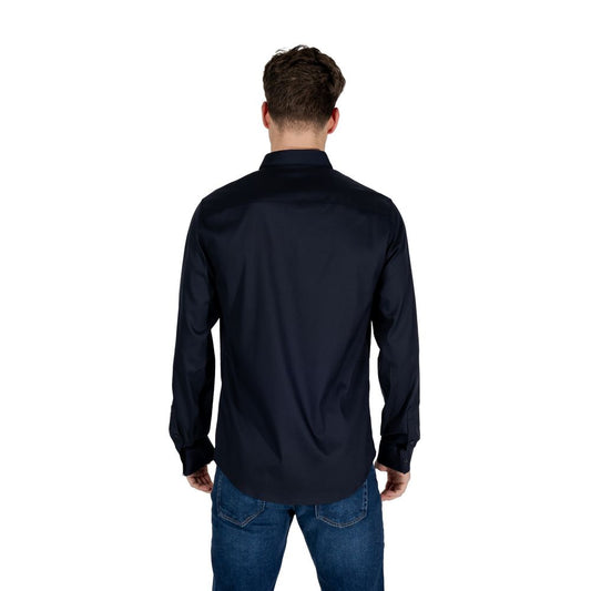 Camicia in lyocell blu