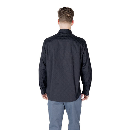 Camicia di cotone blu