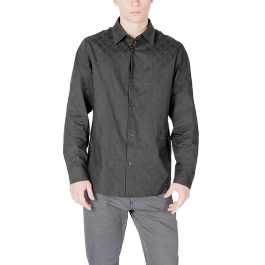 Camicia di cotone nera