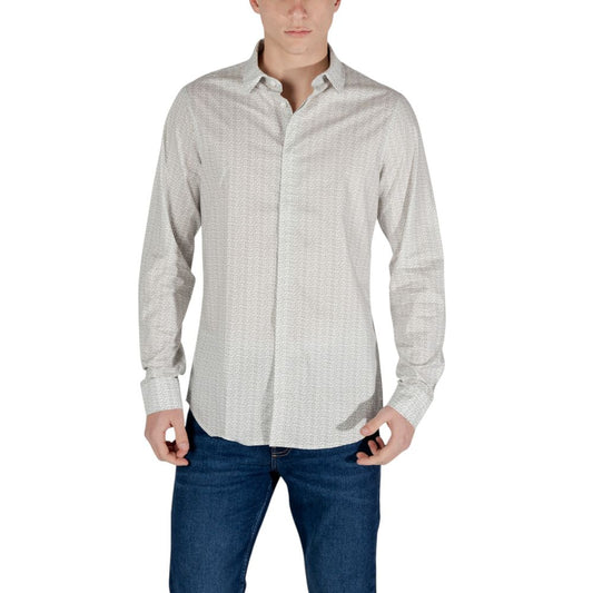 Camicia in cotone color crema