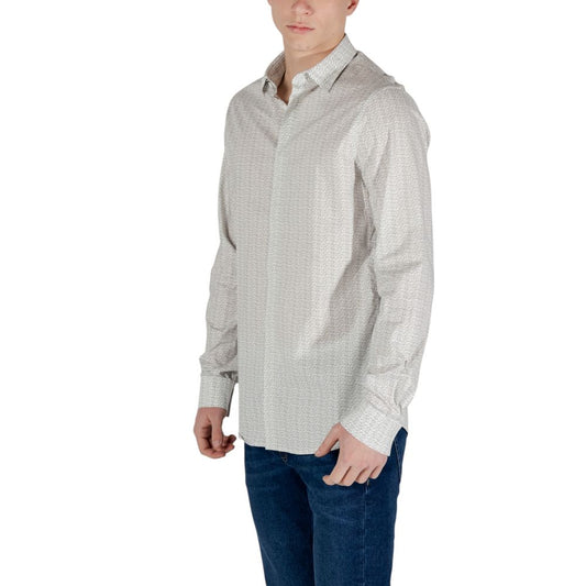 Camicia in cotone color crema
