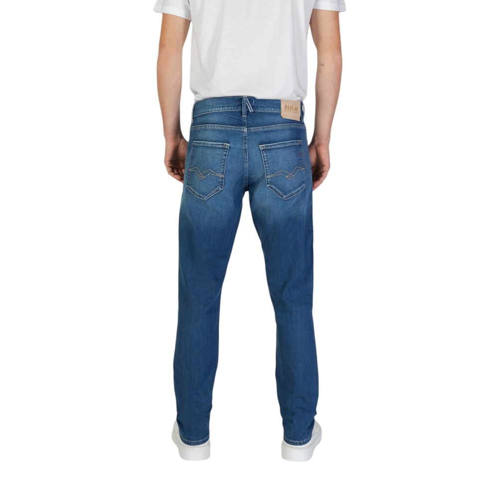 Jeans slim fit in cotone blu