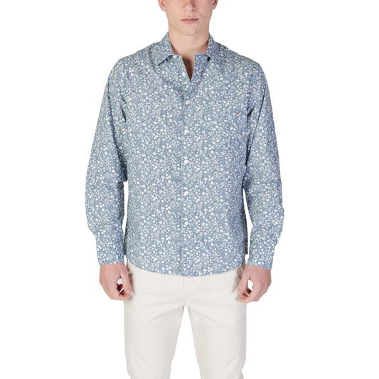 Camicia di cotone azzurro